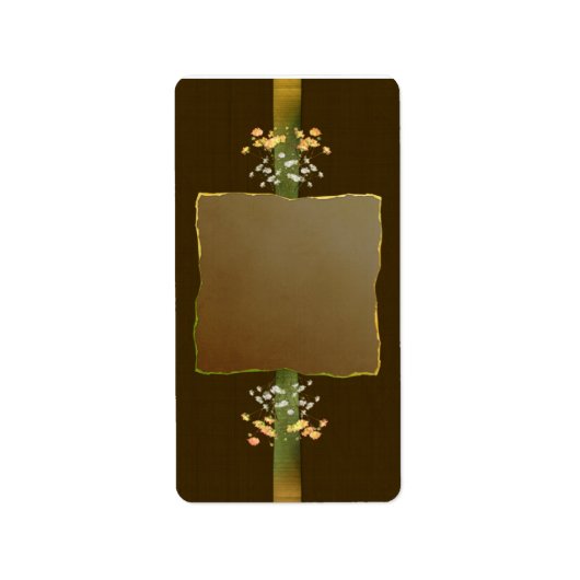 Medium bruin Posies Apothecary Label (Voorkant)