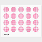 Medium Bubble Gum Stippen Ronde Sticker (Vel)