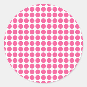 Medium Bubble Gum Stippen Ronde Sticker