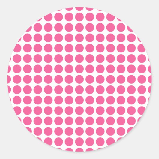 Medium Bubble Gum Stippen Ronde Sticker (Voorkant)