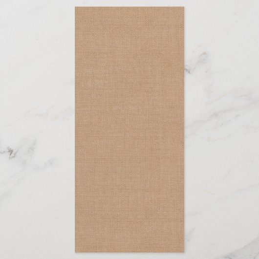 Medium Burlap en kant Menu 2 (Achterkant)