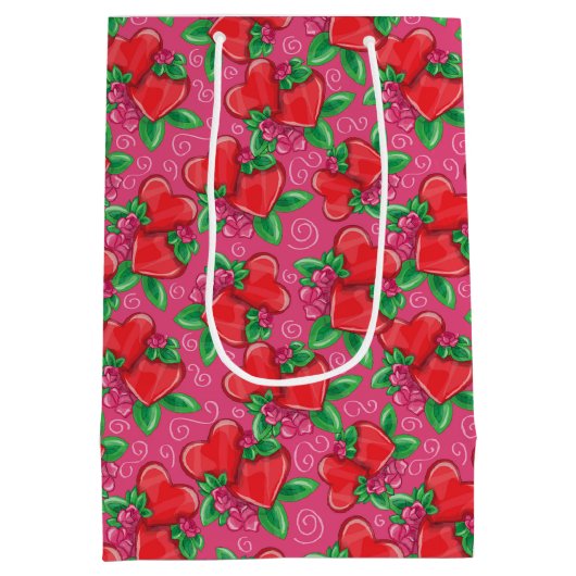 Medium-cadeau voor hart en liefde medium cadeauzakje (Achterkant)