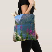 Medium Canvas tas met Norway River Scene (Dichtbij)