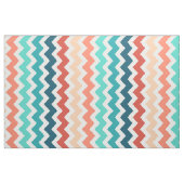 Medium Chevron Stripes Blue Coral Blauwgroen Stof (Fat Quarter)