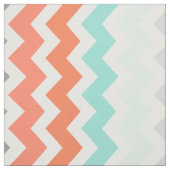 Medium Chevron Stripes Blue Coral Grey Paars Stof (Swatch)