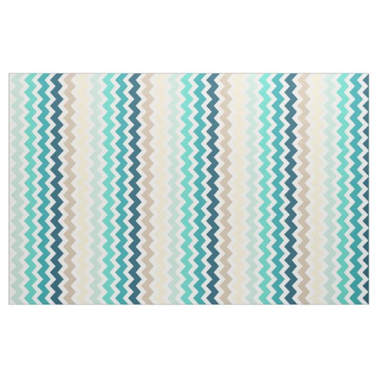 Medium Chevron Stripes Blue Yellow Stof (Yard (91,4 cm))