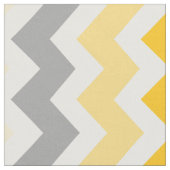 Medium Chevron Stripes Yellow Grey Stof (Close Up)