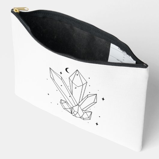 Medium Crystal zip bag Etui (Open)