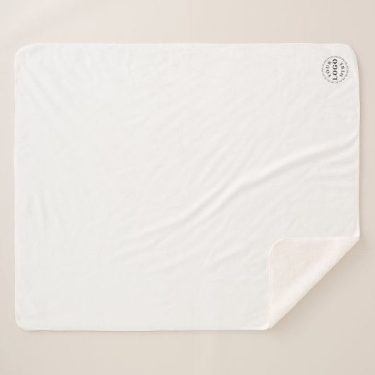 Medium Custom Sherpa Blanket – Zakelijke Branding Sherpa Deken (Voorkant (horizontaal))