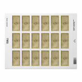 Medium decoratief apothekersetiket etiket (Full Sheet)