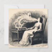 Medium die ectoplasma uitstraalt Griezelige spirit Kaart (Voorkant)