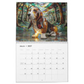 Medium Dog Glass Calendar Kalender (Mar 2027)