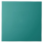 Medium/donker Medium Turquoise effen kleur Tegeltje (Voorkant)