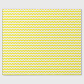 Medium geel en wit golven die papier verpakken (Vlak)