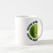 Medium Gepersonaliseerde Tekst Tennisbal  312g Aan Koffiemok (Voorkant rechts)