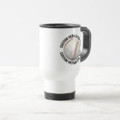 Medium Gepersonaliseerde Tekst Witte Custom Honkba Reisbeker (Voorkant rechts)
