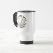 Medium Gepersonaliseerde Tekst Witte Custom Honkba Reisbeker (Voorkant links)