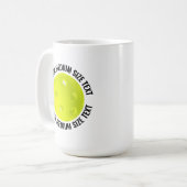 Medium Gepersonaliseerde Text Pickleball 15 oz. Op Koffiemok (Voorkant links)