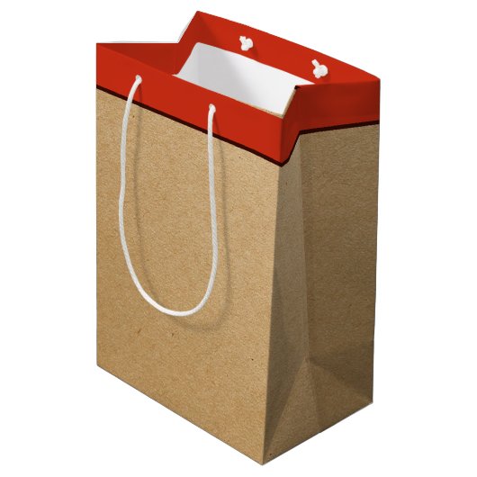 Medium Gift Bag, speciaal voor Kind Medium Cadeauzakje (Achterkant Gekanteld)
