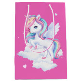 Medium Gift Bag to a magical birthday party. Medium Cadeauzakje (Voorkant)