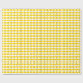 Medium Golden Yellow en White Harlequin Cadeaupapier (Vlak)
