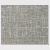 Medium Gray Linen Cadeaupapier (Vlak)