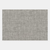Medium Gray Linen Inpakpapier Vel (Voorkant 2)