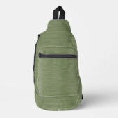 MEDIUM GROEN GEBORSTELD METAAL LOOK TEXTUUR SLING BAG (Voorkant)