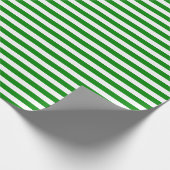 Medium-groen-witstrooppapier Cadeaupapier (Hoek)