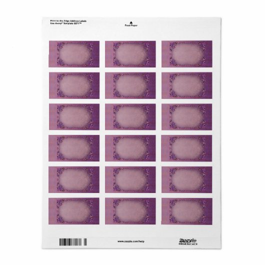 Medium herfst Brocade horizontaal apothekersetiket Etiket (Full Sheet)