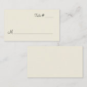 Medium Ivory Escort Place Card Plaatskaartje (Voorkant / Achterkant)