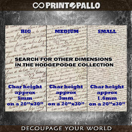 MEDIUM - Kalligrafische handschrift achtergrond Tissuepapier