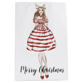 Medium kerstcadeau cadeauzakje (Voorkant)