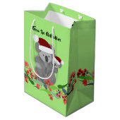 Medium Kerstmis Koalas Cadeauzakje (Achterkant Gekanteld)