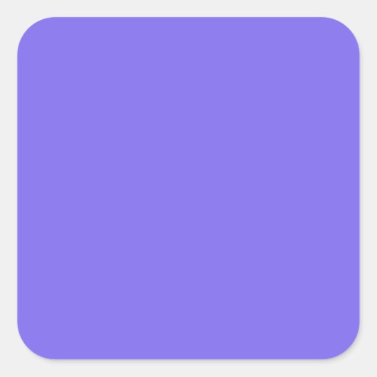 Medium-leistblauw Klassiek monochromatisch Vierkante Sticker (Voorkant)