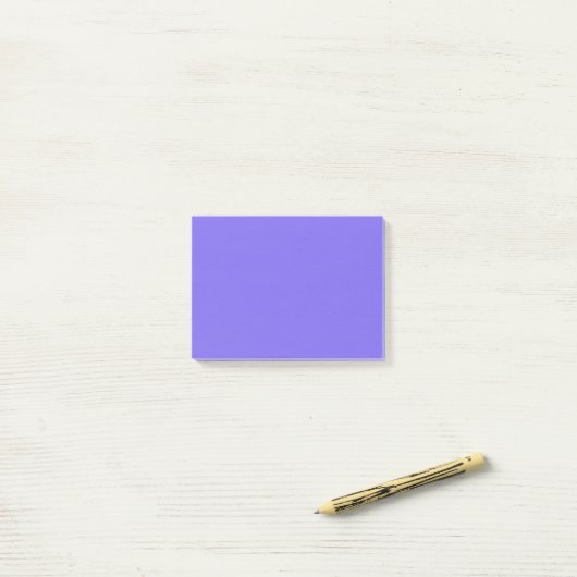 Medium leistblauw Solid Color Post-it® Notes (Op bureau)