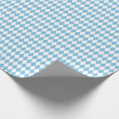 Medium Light Blue en White Harlequin Cadeaupapier (Hoek)
