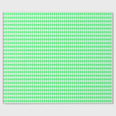 Medium Light Green en White Harlequin Cadeaupapier (Vlak)