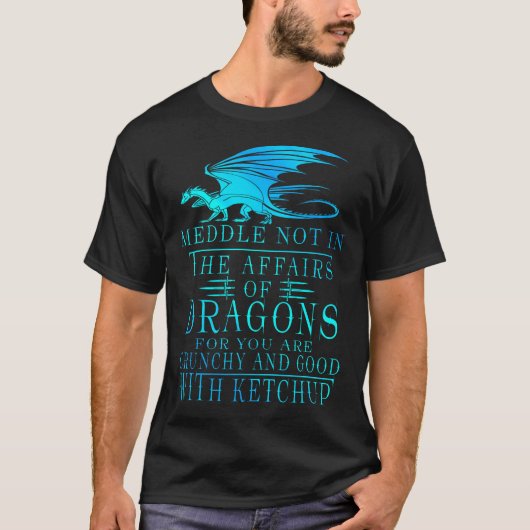 Medium niet bij de Dragons T-shirt (Voorkant)