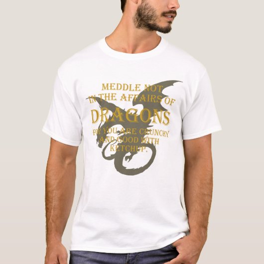 Medium niet bij de Dragons T-shirt (Voorkant)