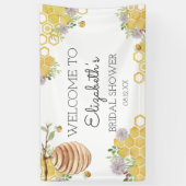 Medium om Vrijgezellenfeest Waterverf bijenkorf te Spandoek (Verticaal)