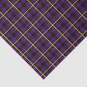 Medium Paars en geel Tartan Tissuepapier (Detail)