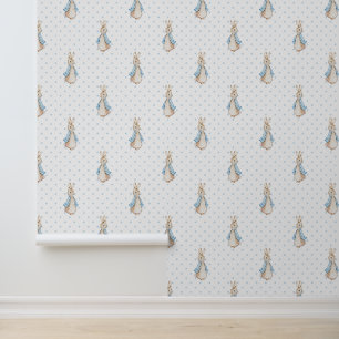 Medium Peter het Konijn Beatrix Potter Polka Dot Behang