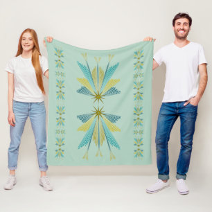 Medium pistachio Fleece Blanket Deken