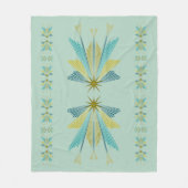 Medium pistachio Fleece Blanket Deken (Voorkant)