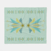 Medium pistachio Fleece Blanket Deken (Voorkant (Horizontaal))
