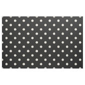 Medium polka dots Antiek wit & zwart Stof (Fat Quarter)