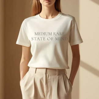 Medium Rare Gemiddelde Toestand van de Geest Steak Tri-Blend Shirt