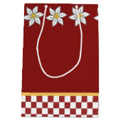 Medium Red Edelweiss Gift Bag Cadeauzakje (Achterkant)