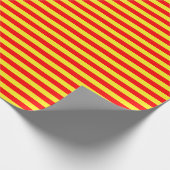 Medium rood en geel strippapier cadeaupapier (Hoek)